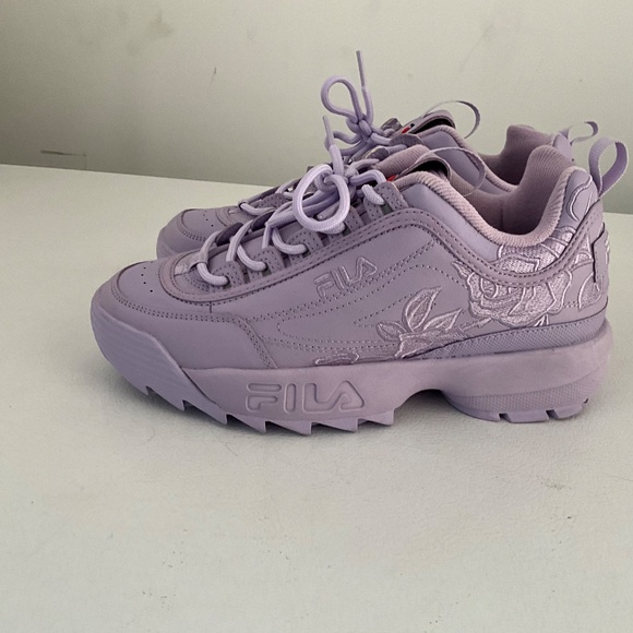 Ladies Fila Disrupter 11 embroidery shoe _ purple. Sz 9 - Picture 3 of 7